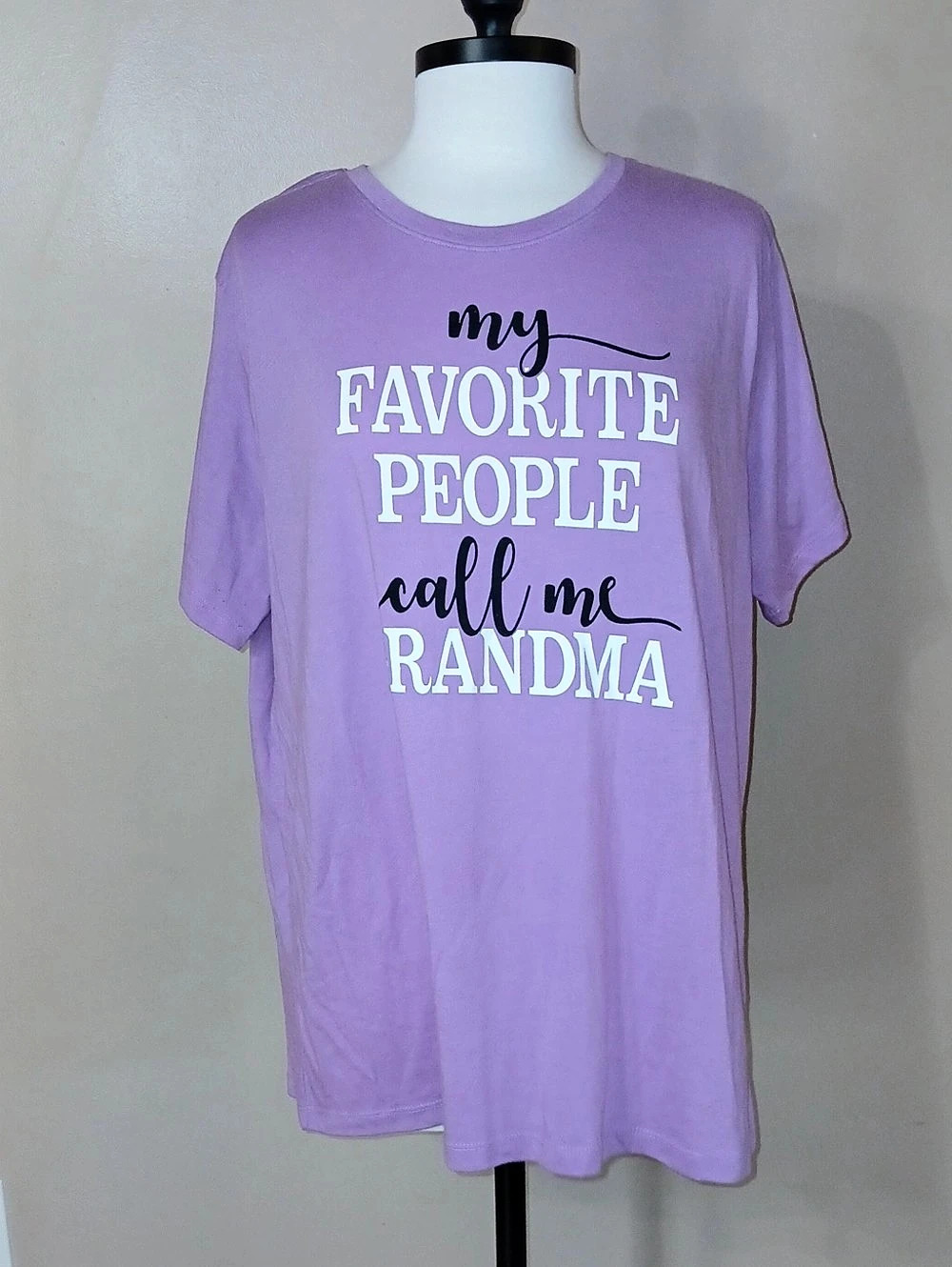 Graphic Short Sleeve Tee in Purple